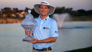 Joe Highsmith with the Cognizant Classic trophy