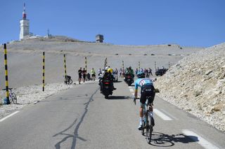 Russias Aleksandr Vlasov of Team Astana rides during the Mont Ventoux Denivele Challenge on August 6 2020 at the Mont Ventoux southern France Mont Ventoux Denivele Challenge is a 182 kms one day race from VaisonLaRomaine to Mont Ventoux with nearly 4000 meters of ascending elevation Photo by Sylvain THOMAS AFP Photo by SYLVAIN THOMASAFP via Getty Images