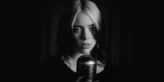No Time To Die Billie Eilish at the microphone
