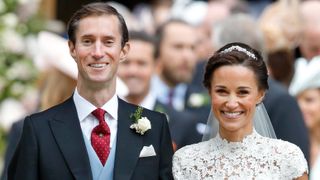 James Matthews and Pippa Middleton leave St Mark's Church after their wedding on May 20, 2017