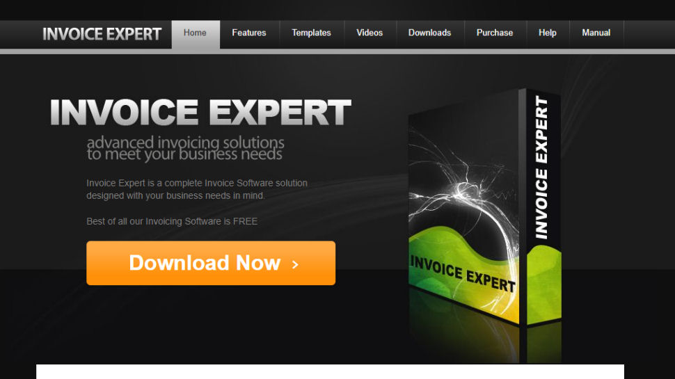 Invoice Expert website screenshot (February 2026)