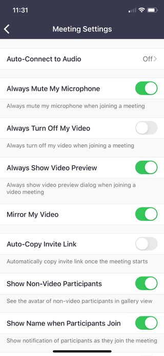 How to auto mute on Zoom mobile app