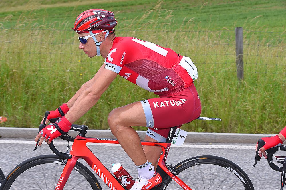 Katusha's Simon Spilak during stage 4 at the Tour de Suisse