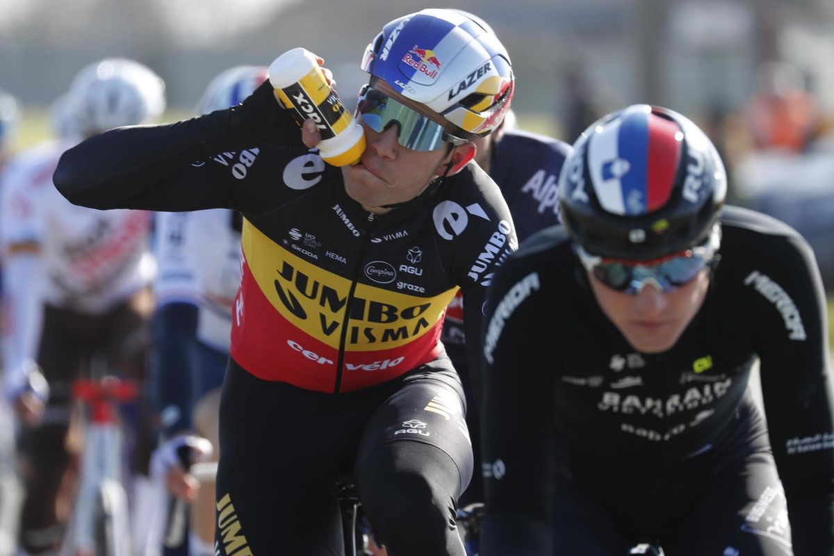 Omloop Het Nieuwsblad 2022 77th Edition Gent Ninove 2042 km 26022022 Wout Van Aert BEL Team Jumbo Visma photo Dion KerckhoffsCVSprintCyclingAgency2022