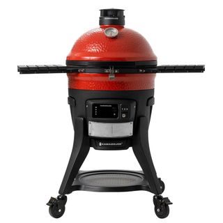 Kamado Joe Konnected Joe Digital Charcoal Grill and Smoker in Black and Red