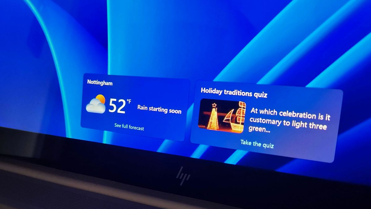 Windows 11 lock screen widgets