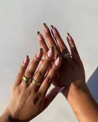 neutral with gold matte