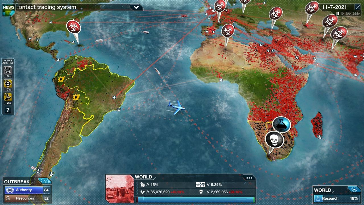 An image from Plague Inc: The Cure