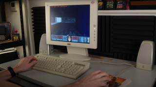 Doom running on a Time Icedesk desk PC.