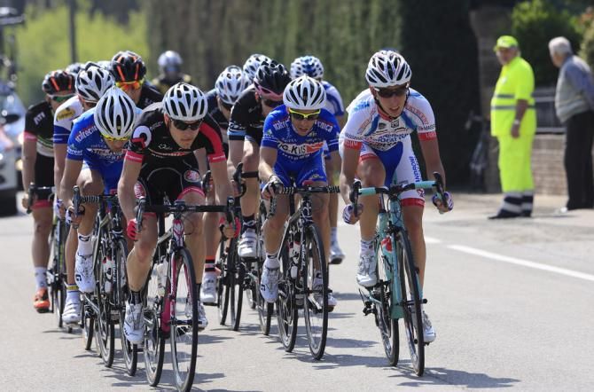 There was plenty of horsepower in the large early breakaway group