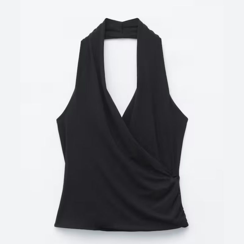 &amp;amp; Other Stories, black halter neck top