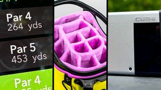 Arccos, Pins & Aces bag and Cube rangefinder