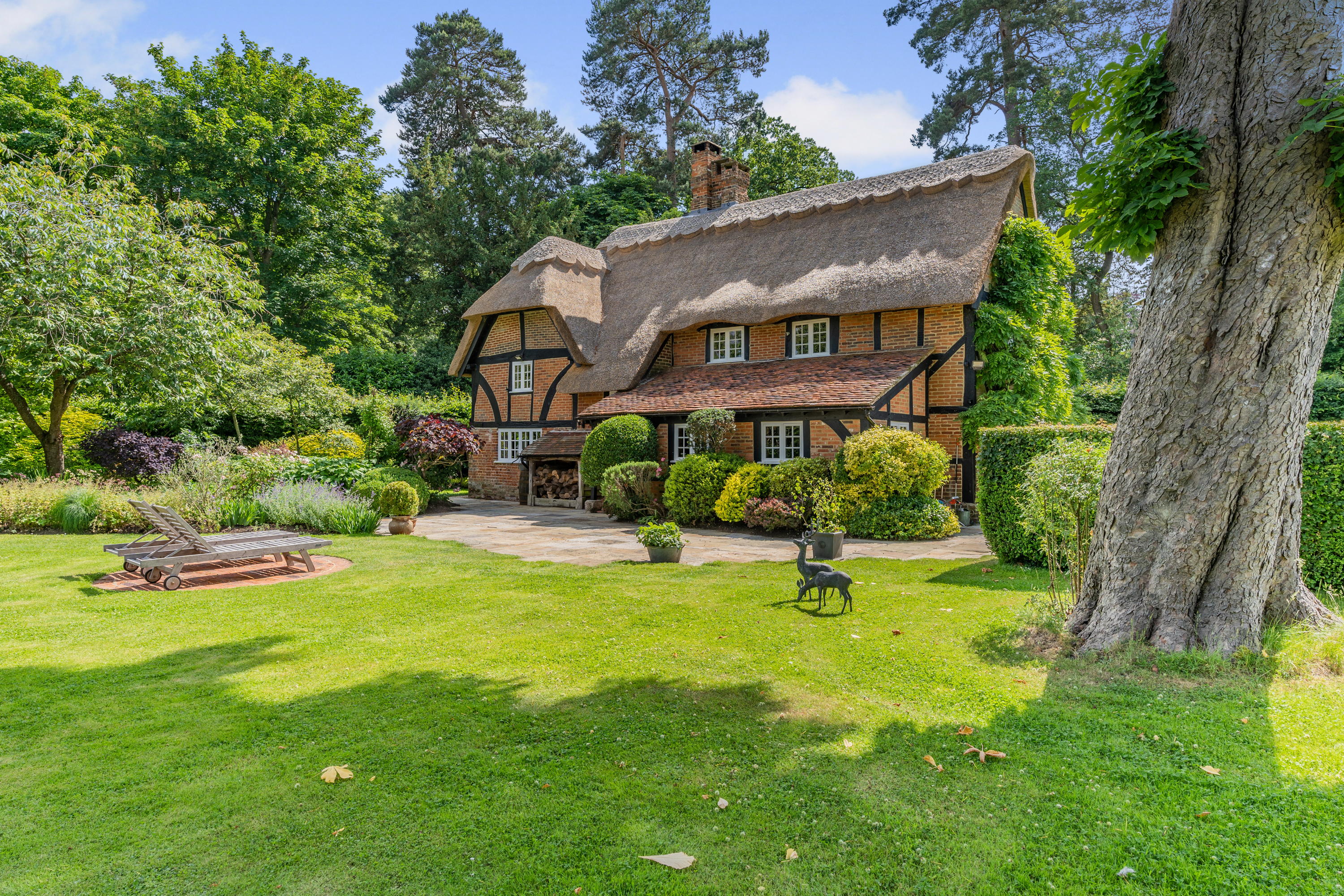 Chestnut Cottage in Sutton Park near Guildford.