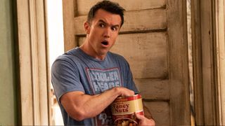 Rob McElhenney holding a bag of 'fancy nuts' in It's Always Sunny in Philadelphia season 17