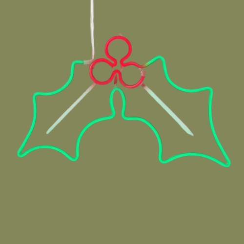 John Lewis, John Lewis Neon Holly Light, Red/green