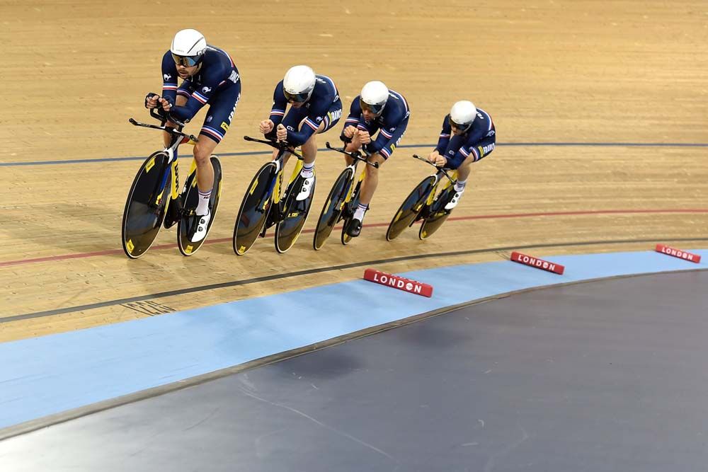 France failed to impress in the men's team pursuit