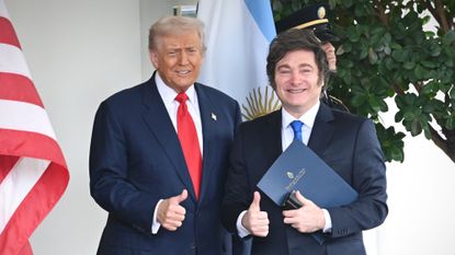 President Donald Trump and Argentine President Javier Milei