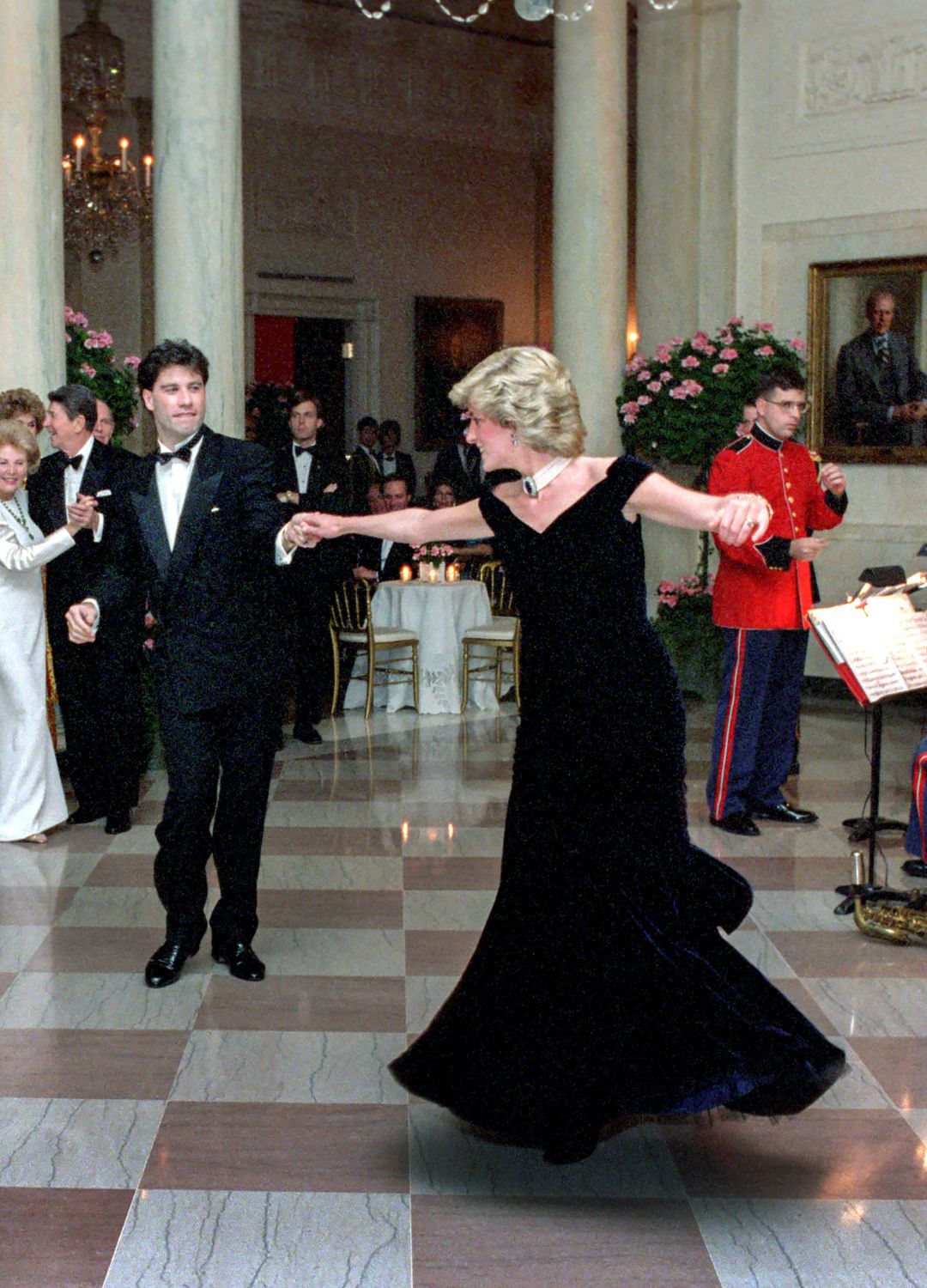 Princess Diana dancing with John Travolta