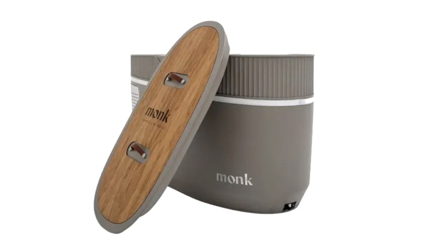 Monk ice bath promotional shot