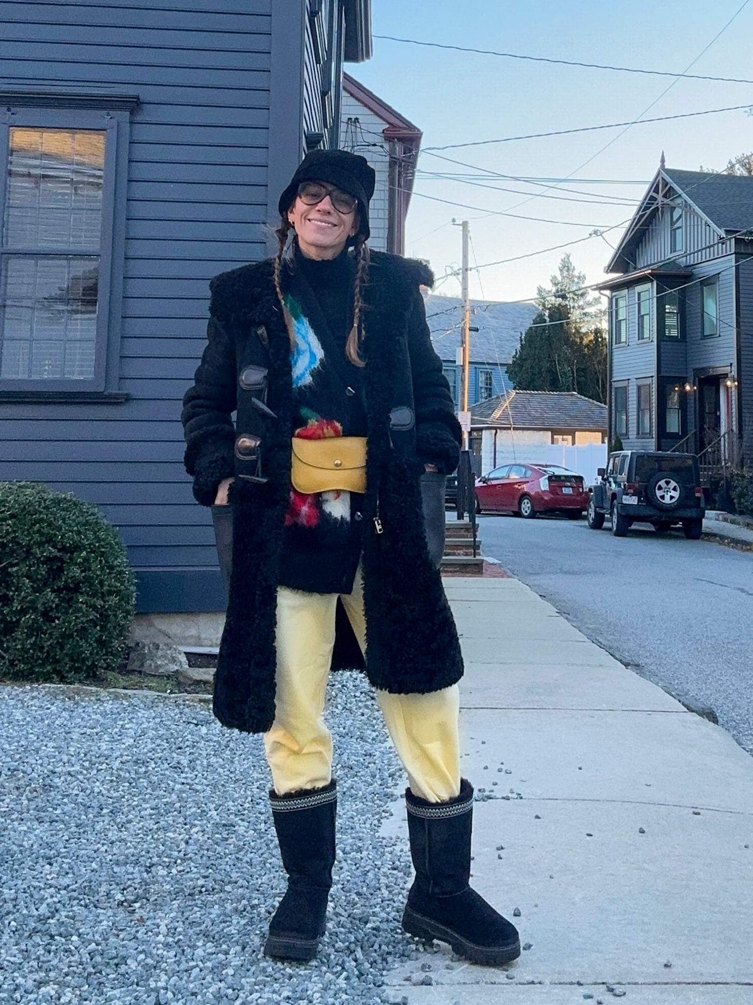 Julia Gall wearing outfits inspired by her "citrus theory"