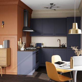 B&Q GoodHome Garcinia Matt Navy blue