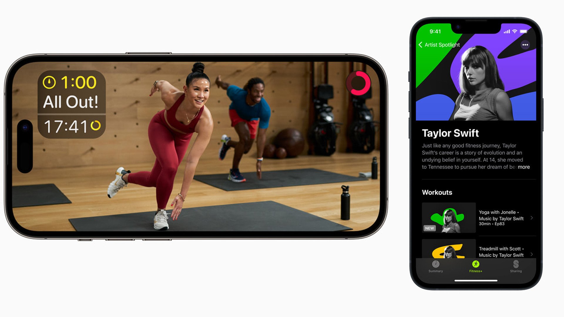 Apple Fitness Плюс на iPhone