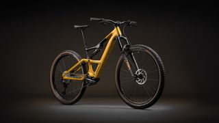 Orbea Rise SL H20 studio picture with a black background