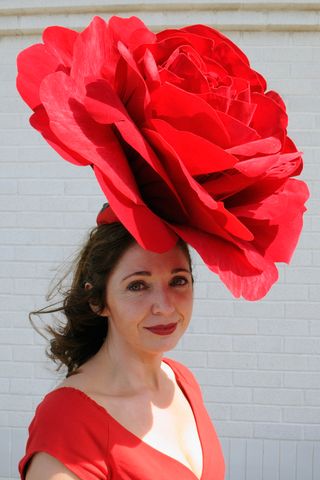 kentucky derby rose hat