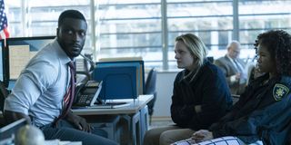 Aldis Hodge Storm Reid and Elisabeth Moss in The Invisible Man