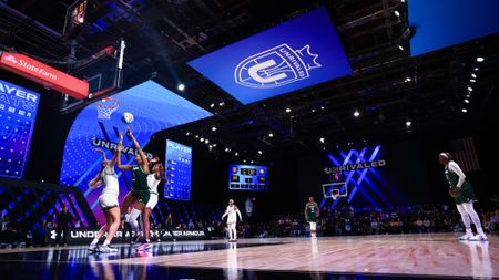 A general image of an Unrivaled basketball game taking place in Medley, Florida.