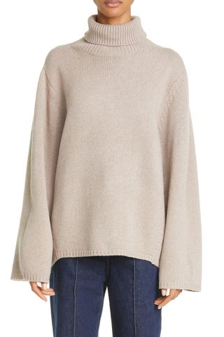 Totême Women's Oversize Wool & Cashmere Turtleneck Sweater