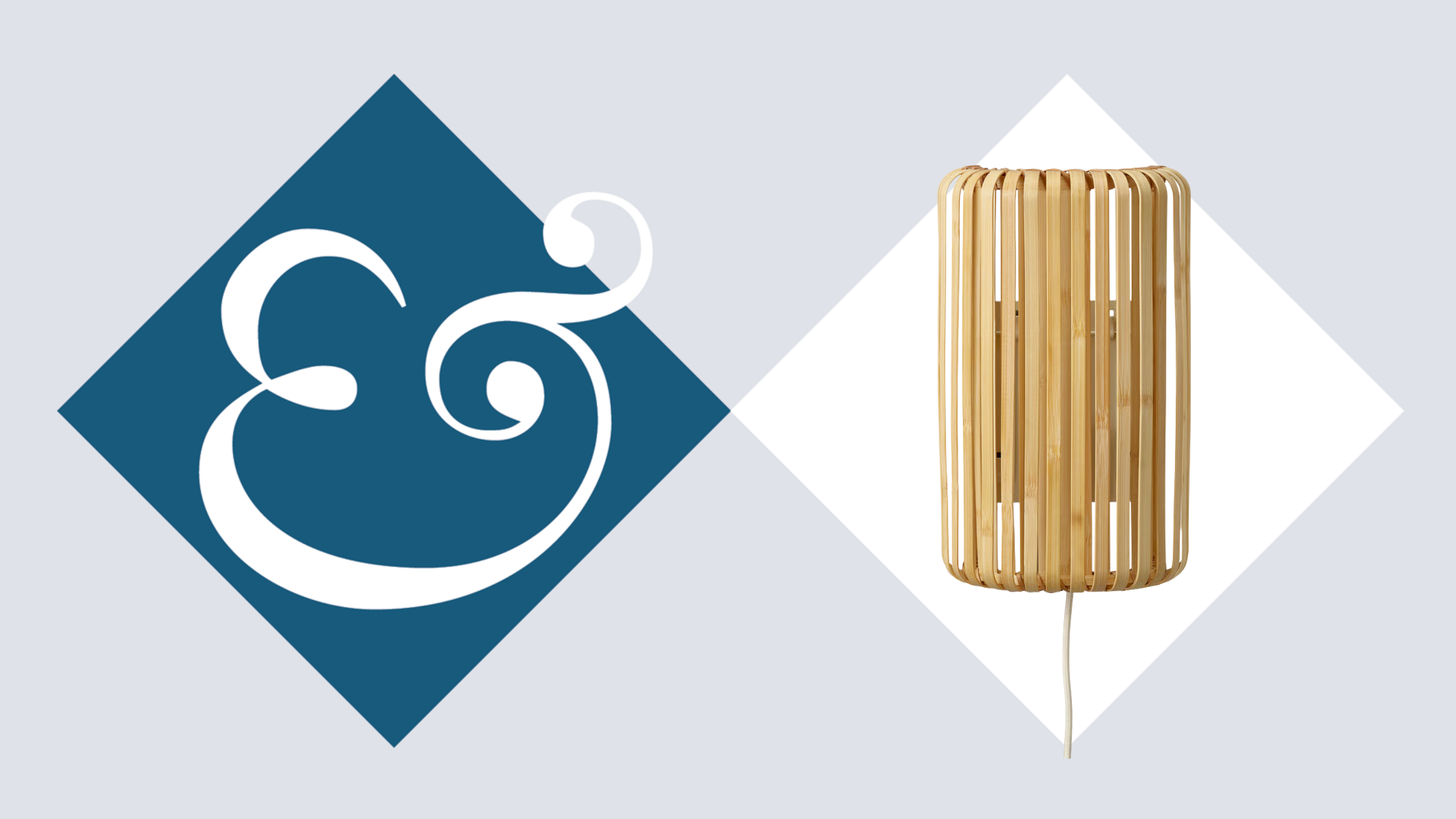 a bamboo wall sconce