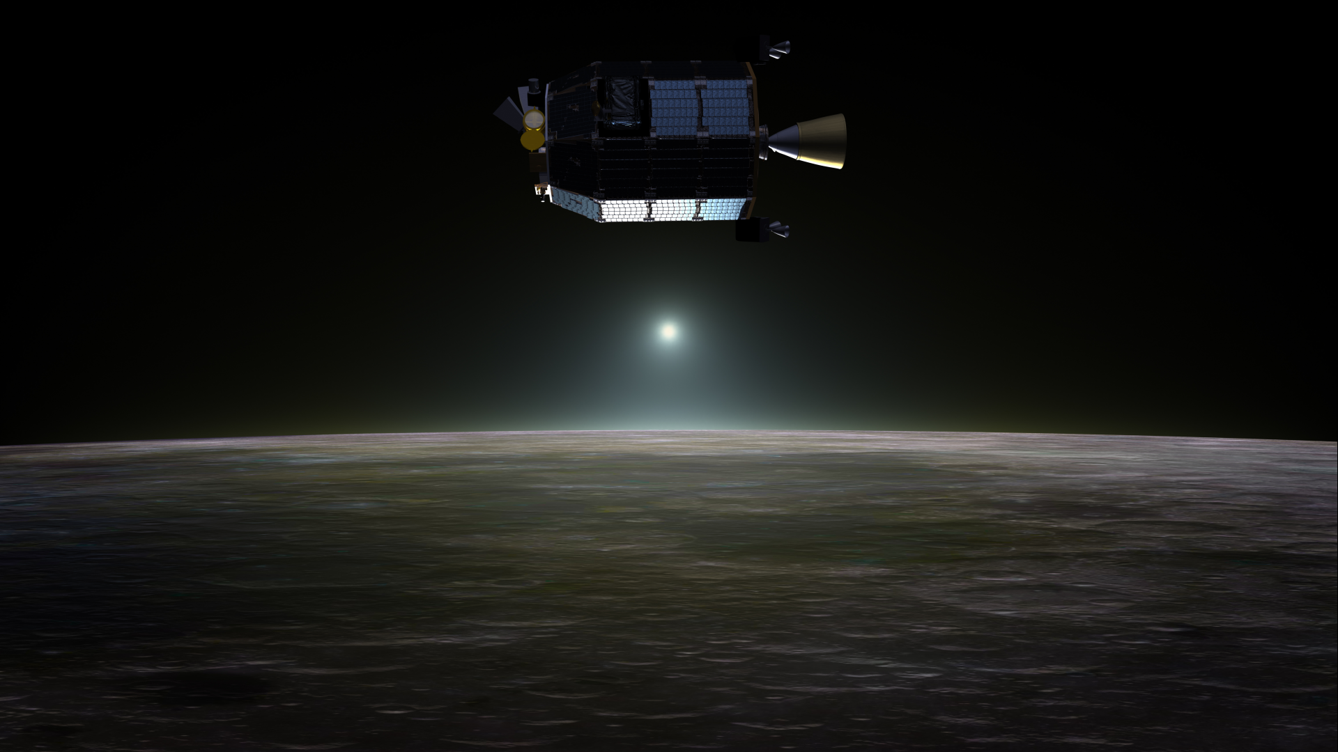 NASA&#039;s Lunar Atmosphere and Dust Environment Explorer (LADEE) spacecraft