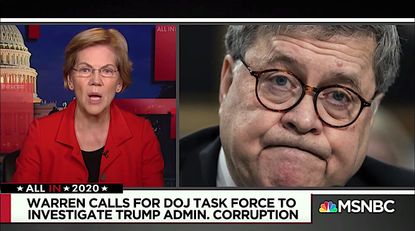 Elizabeth Warren on Trump's corruption