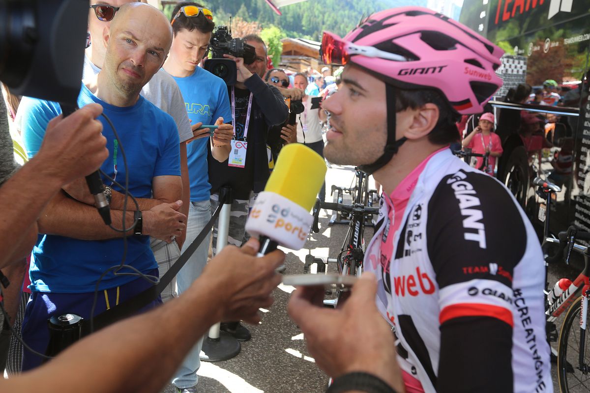 Tom Dumoulin interviewed after stage 18