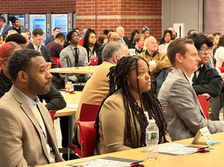 A business partnership breakfast at Princeton City Schools