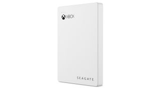 Seagate produces a branded Xbox external hard drive, but any USB 3.0 model with over 256GB of capacity will work