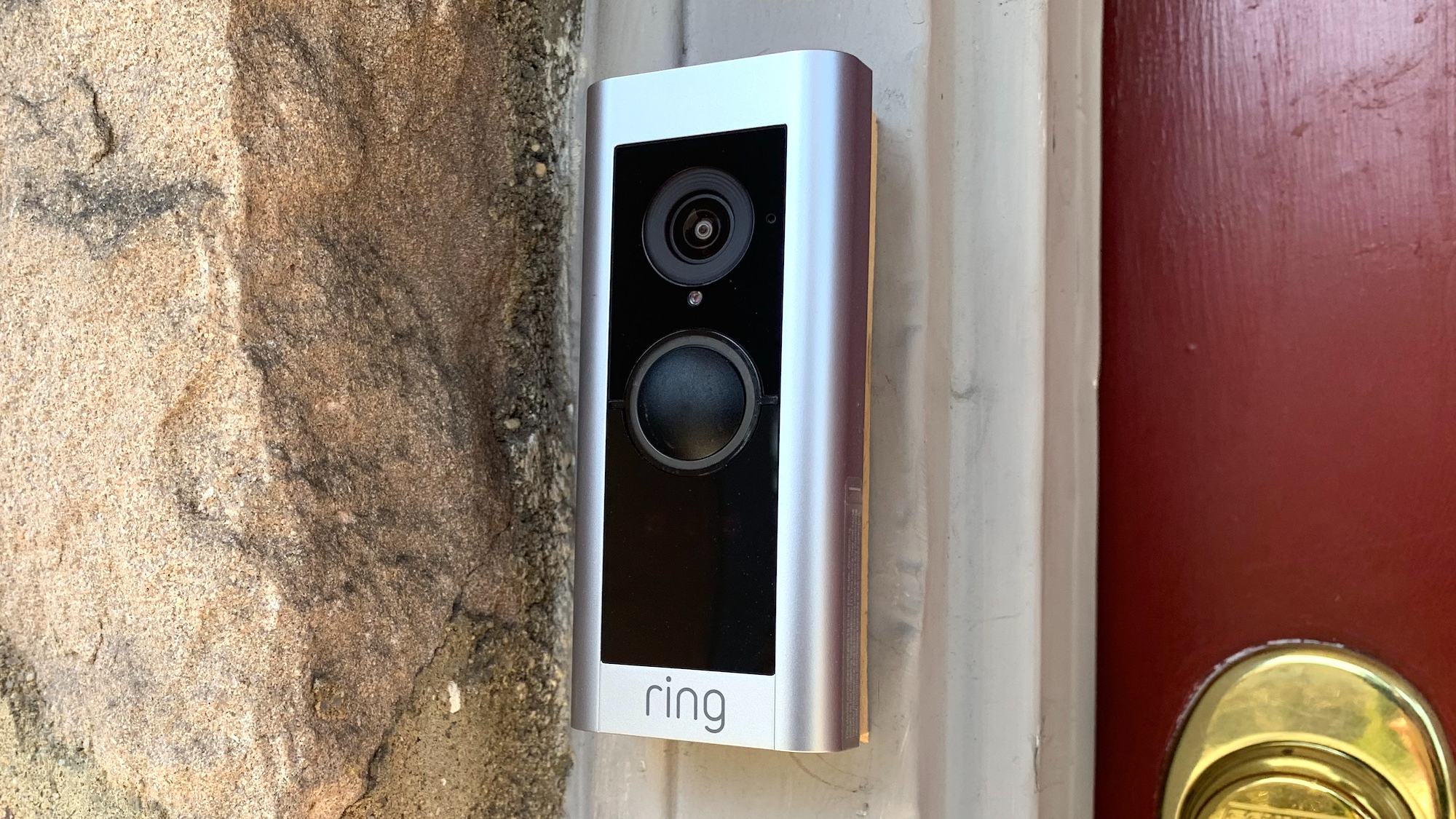 Ring Video Doorbell Pro 2 - Smart Wired WiFi Doorbell Cam with Head-to-Toe  HD Video, Bird's Eye View, and 3D Motion Detection in the Video Doorbells  department at