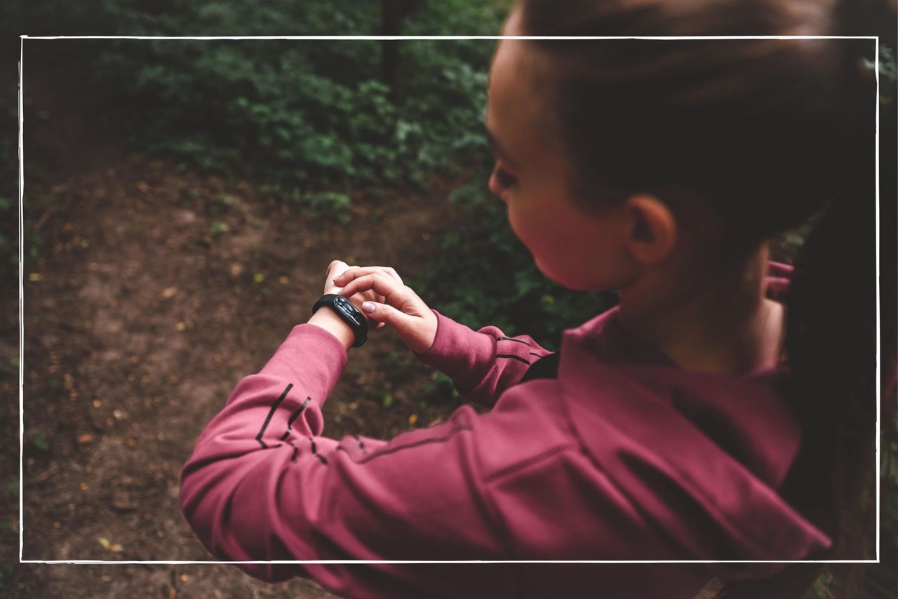 Woman going on a fat burning run