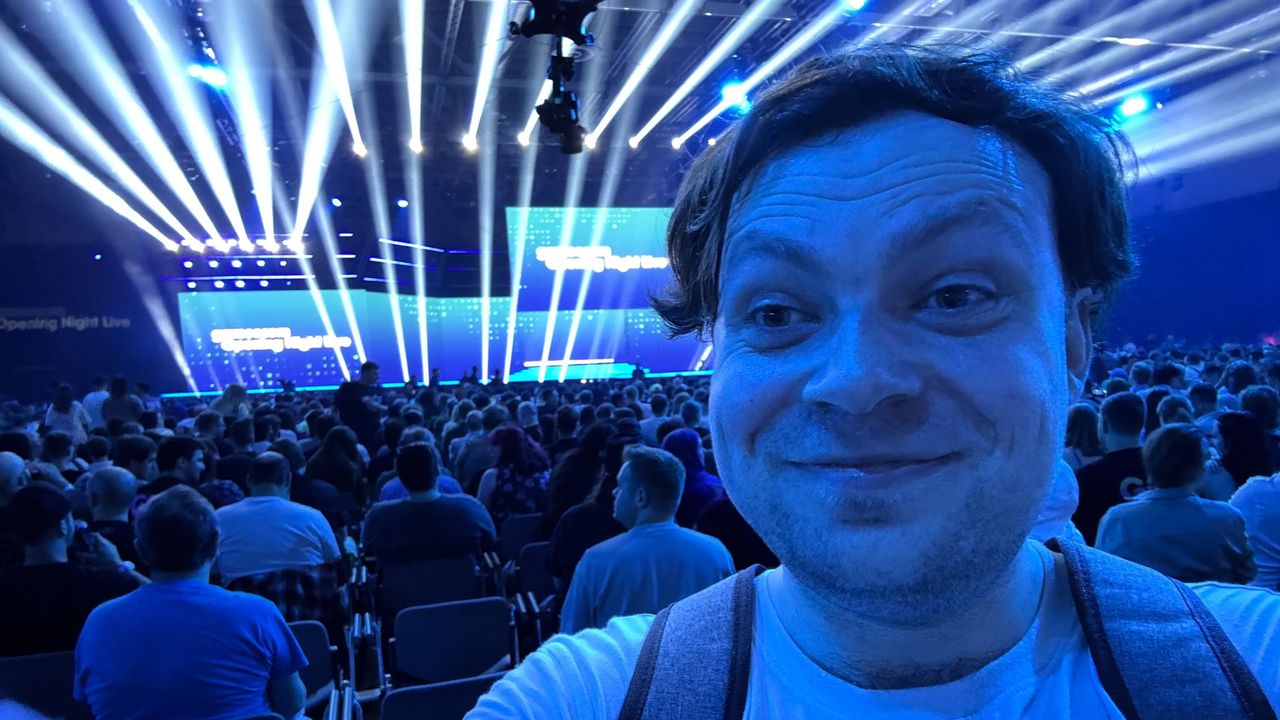 A photo from inside Gamescom Opening Night Live 2025.