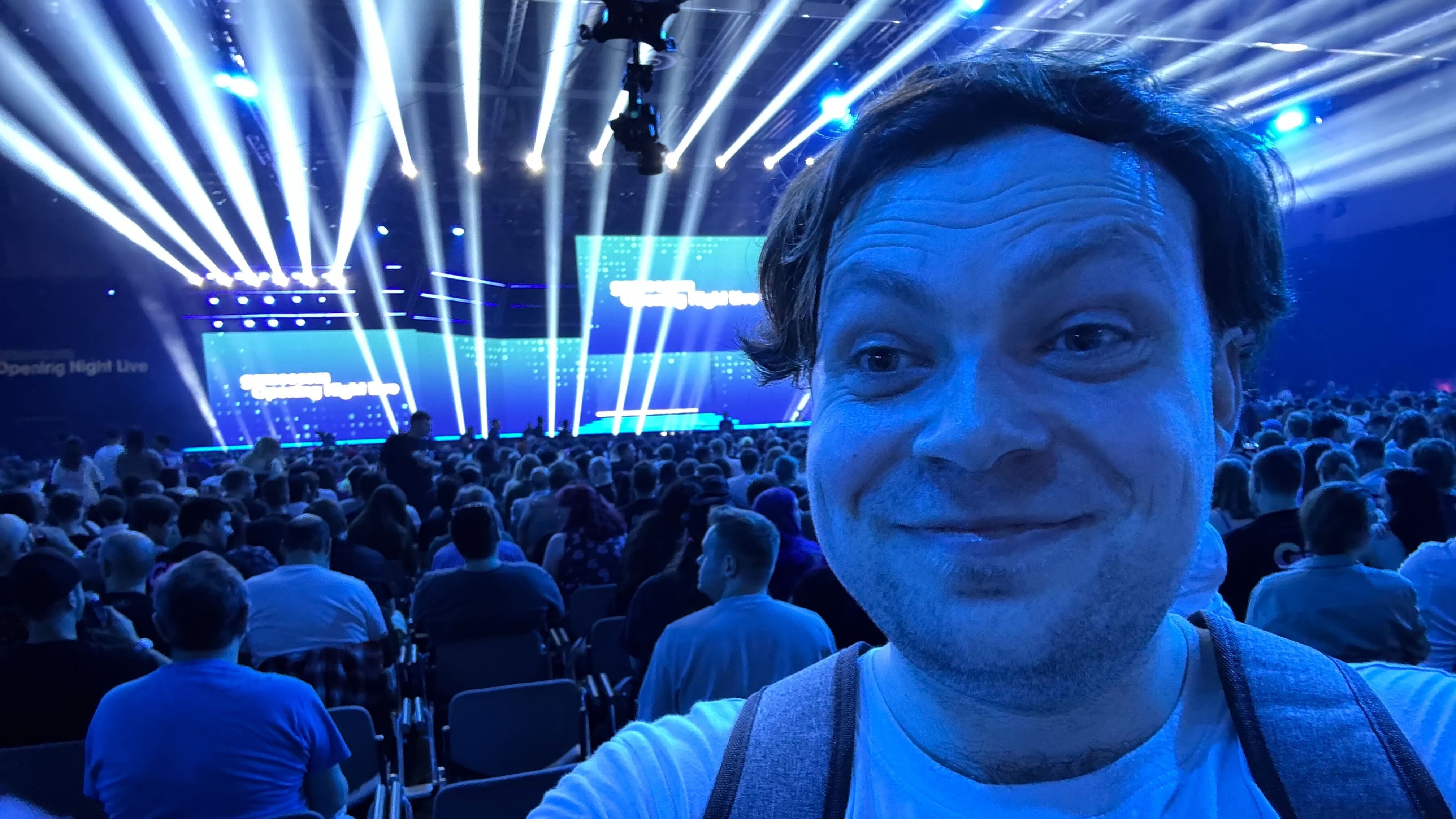 A photo from inside Gamescom Opening Night Live 2025.
