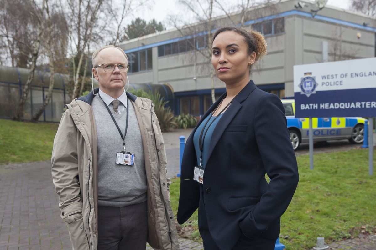 Jason Watkins and Tala Gouveia as McDonald &amp; Dodds