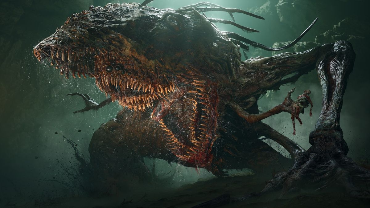 Soulslike Lords Of The Fallen's massive bosses and dual worlds