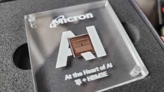 Micron's HBM3E memory chip.