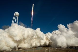 Antares Launches Orbital Sciences' Orb-1 Mission, Jan. 9, 2014