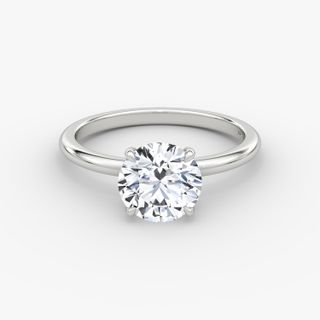 Round Brilliant Engagement Ring in Platinum | Vrai