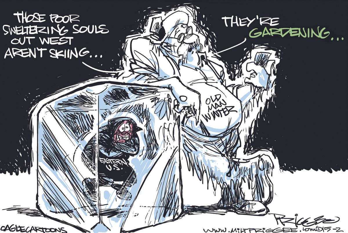 
Editorial cartoon U.S. Climate winter