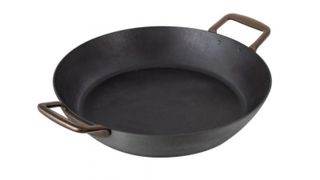 Kuhn Rikon Black Star 28cm Iron Serving Pan, a two handled black cast iron pan