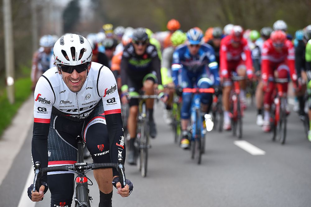 Fabian Cancellara (Trek-Segafredo) hams it up for the camera
