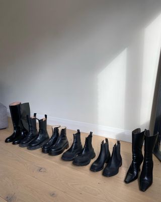 Selection of black boots